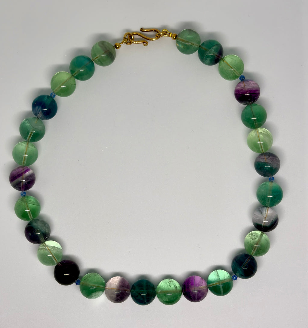 Collana in flourite