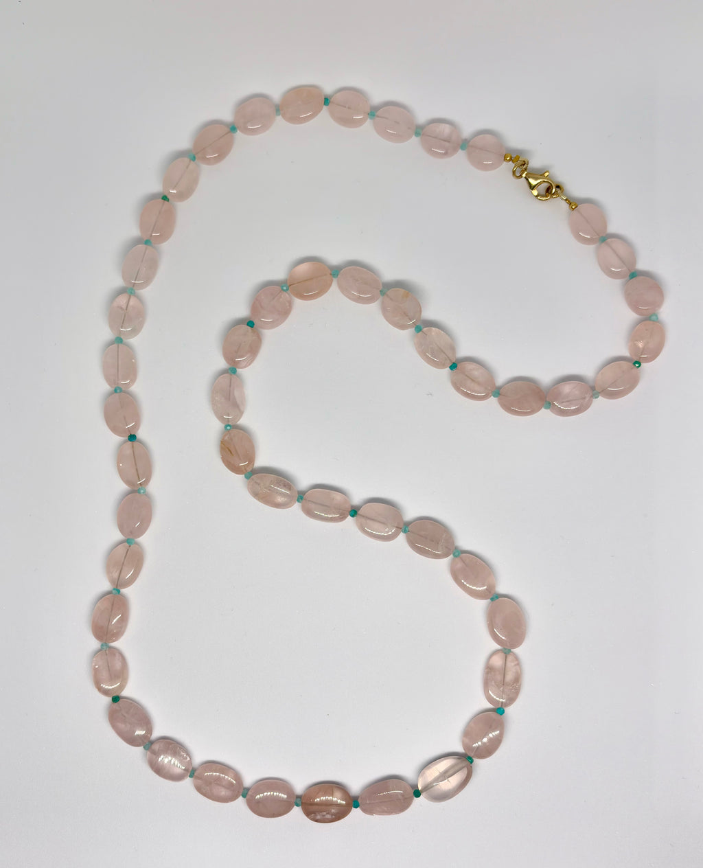 Collana in quarzo rosa
