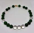 Collana in agata verde