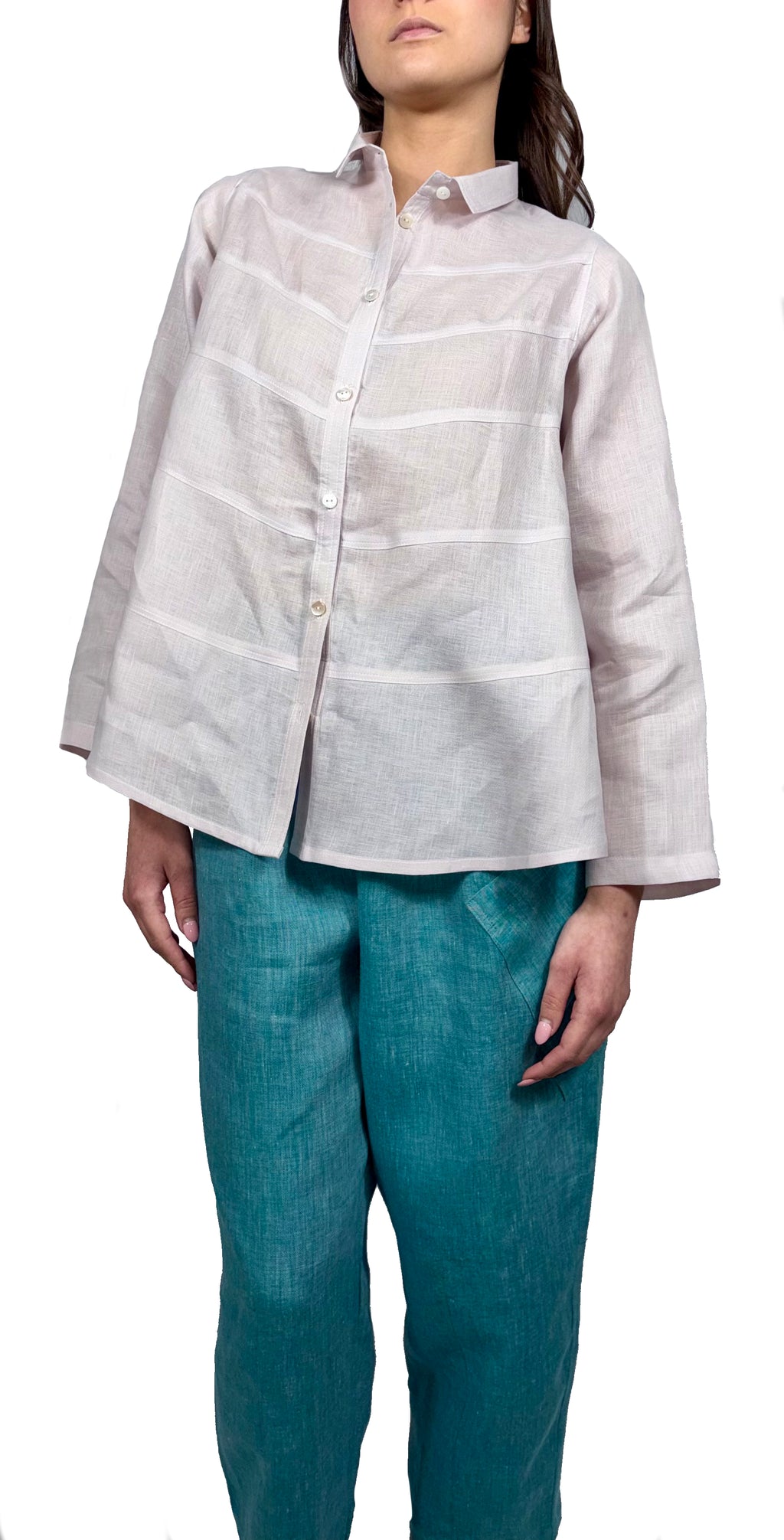 Camicia con cuciture