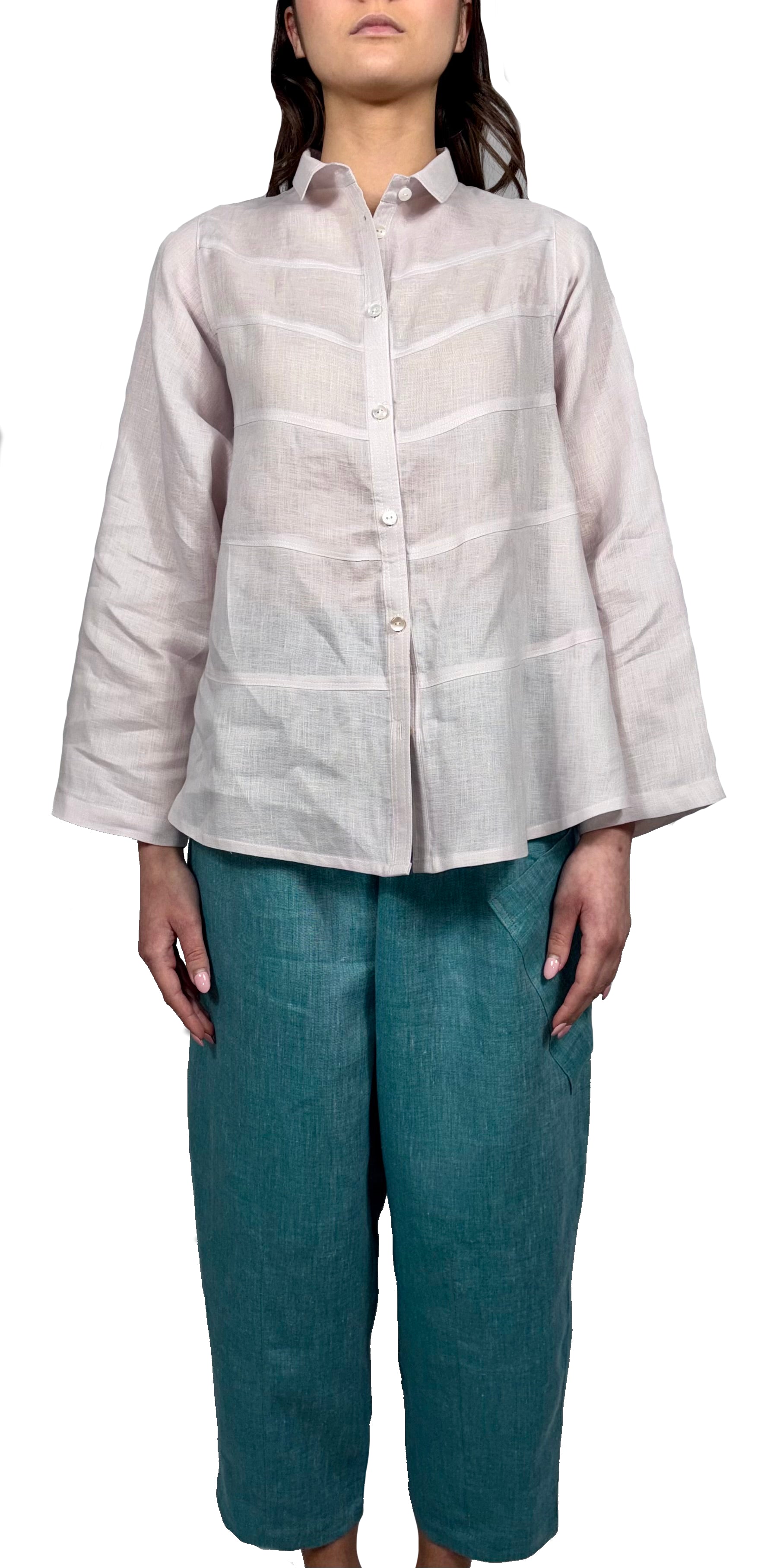 Camicia con cuciture