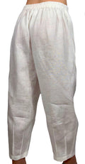 Pantaloni di lino bianco