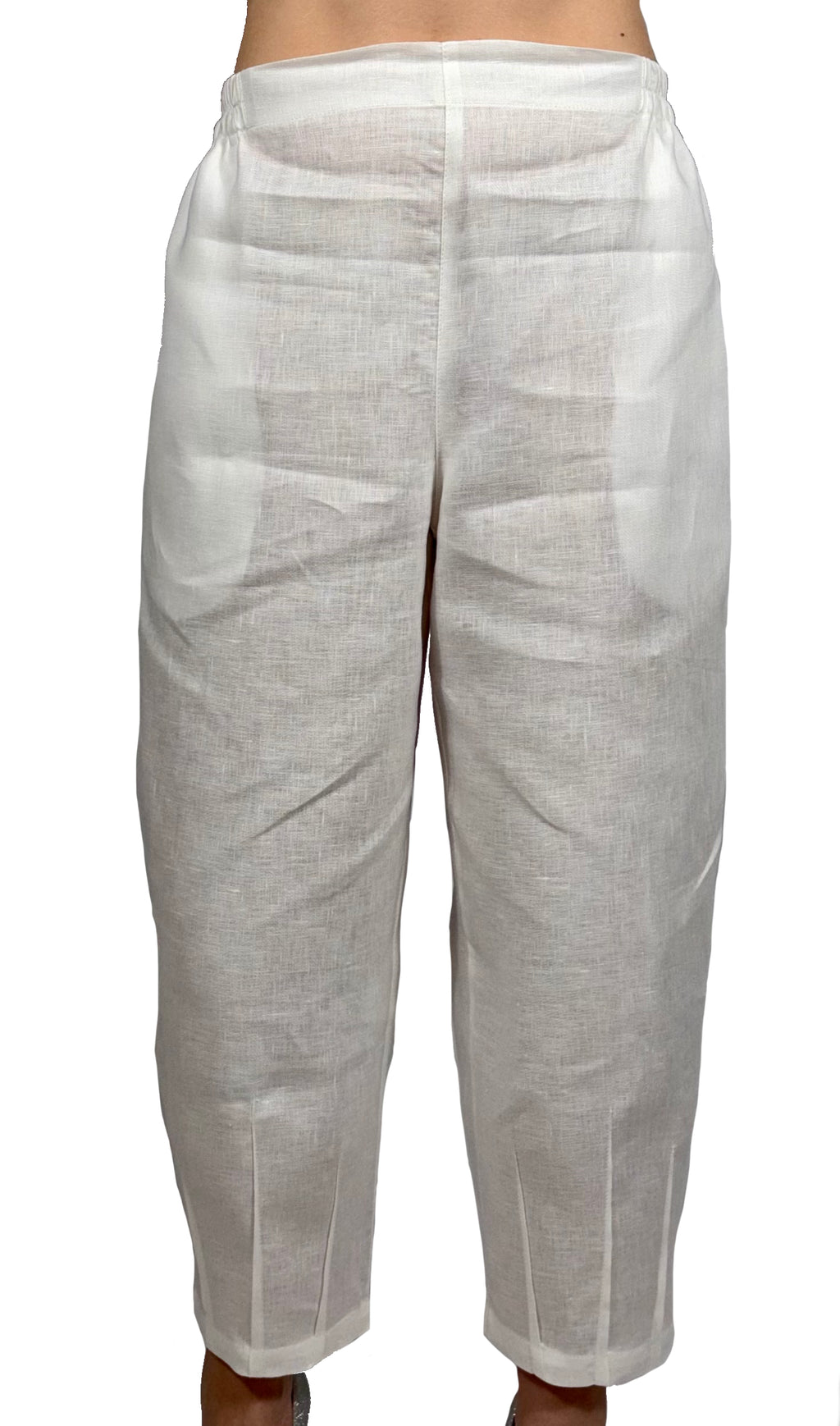 Pantaloni di lino bianco