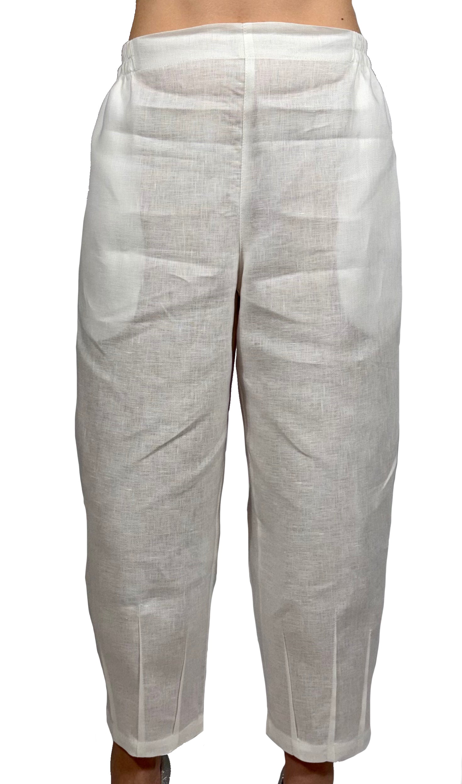 Pantaloni di lino bianco
