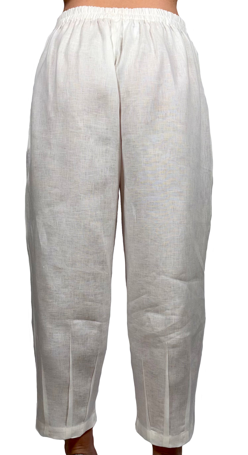 Pantaloni di lino bianco