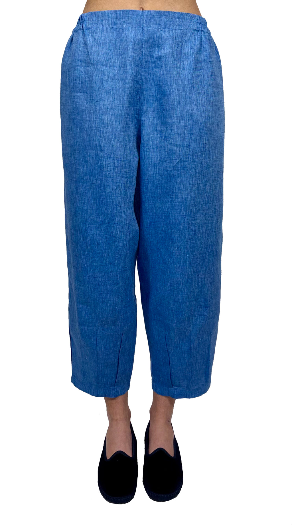 Pantalone di lino blu