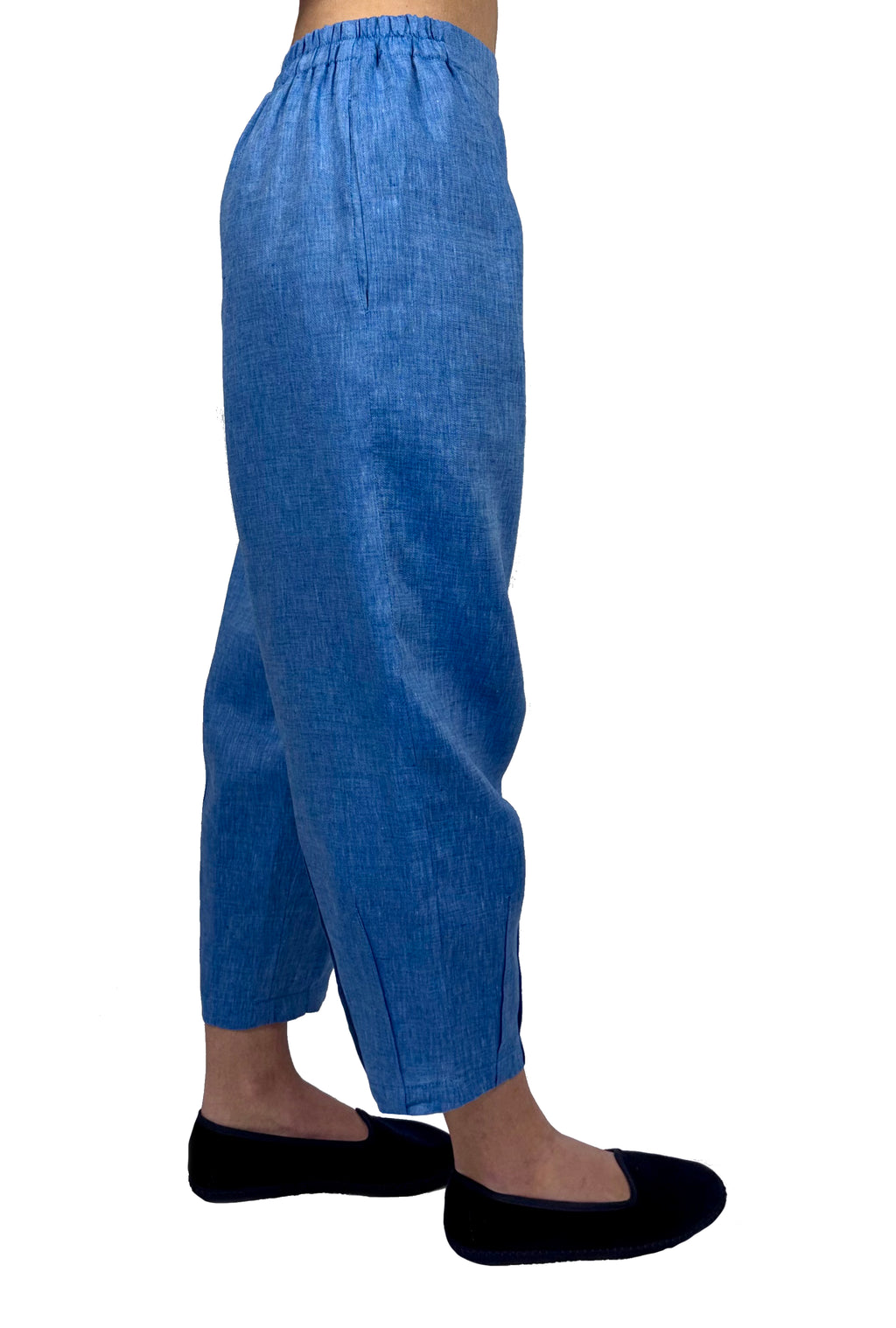 Pantalone di lino blu