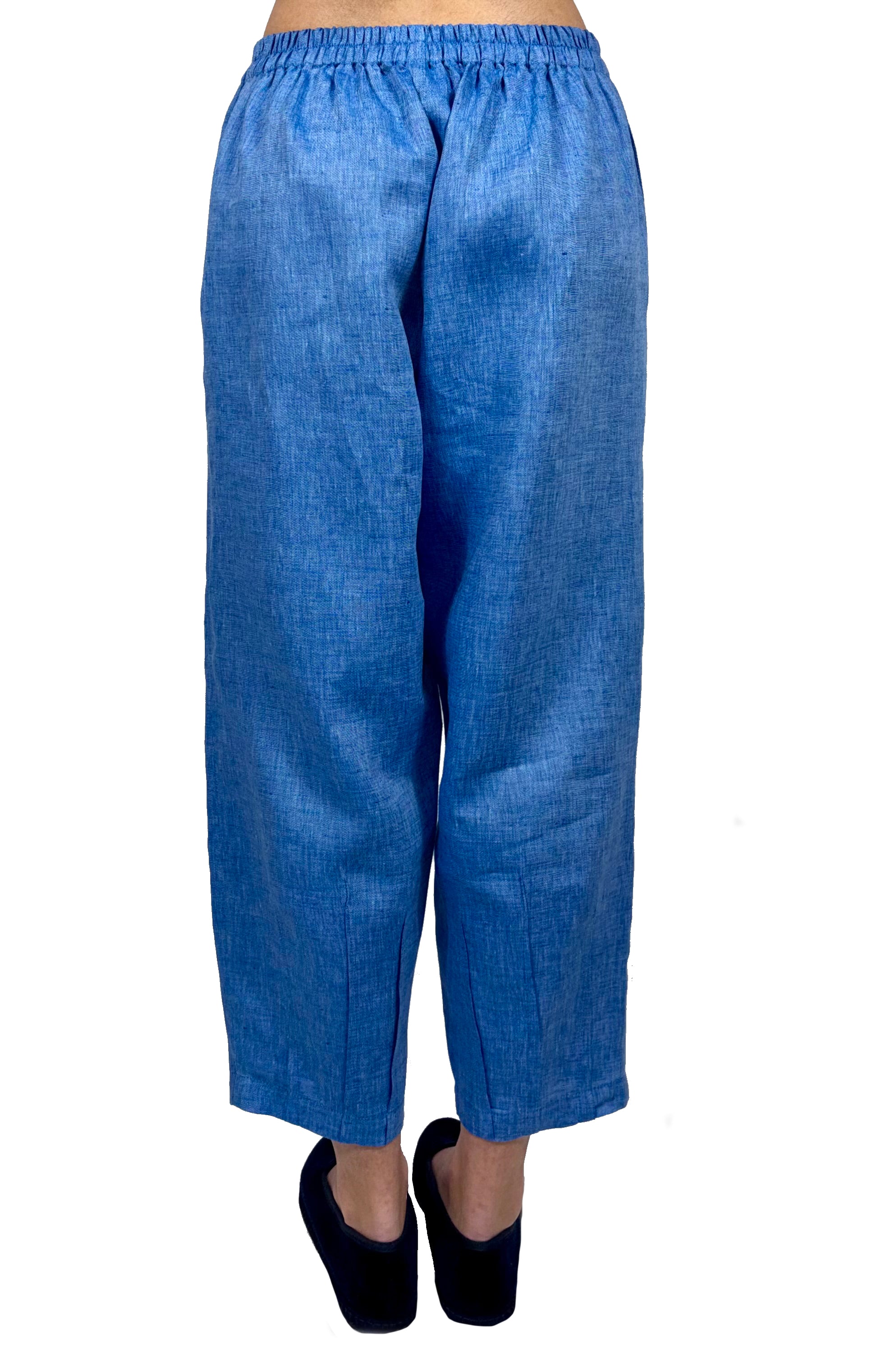 Pantalone di lino blu