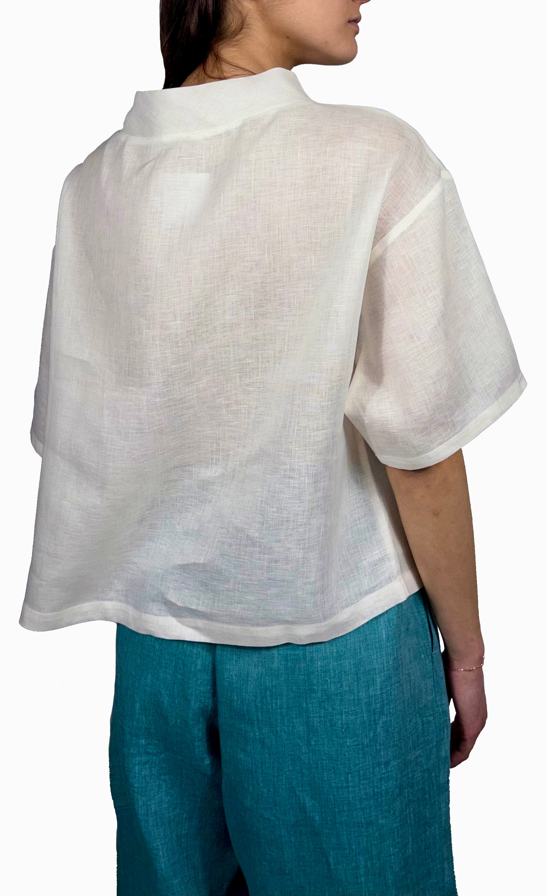 Camicia lino basic