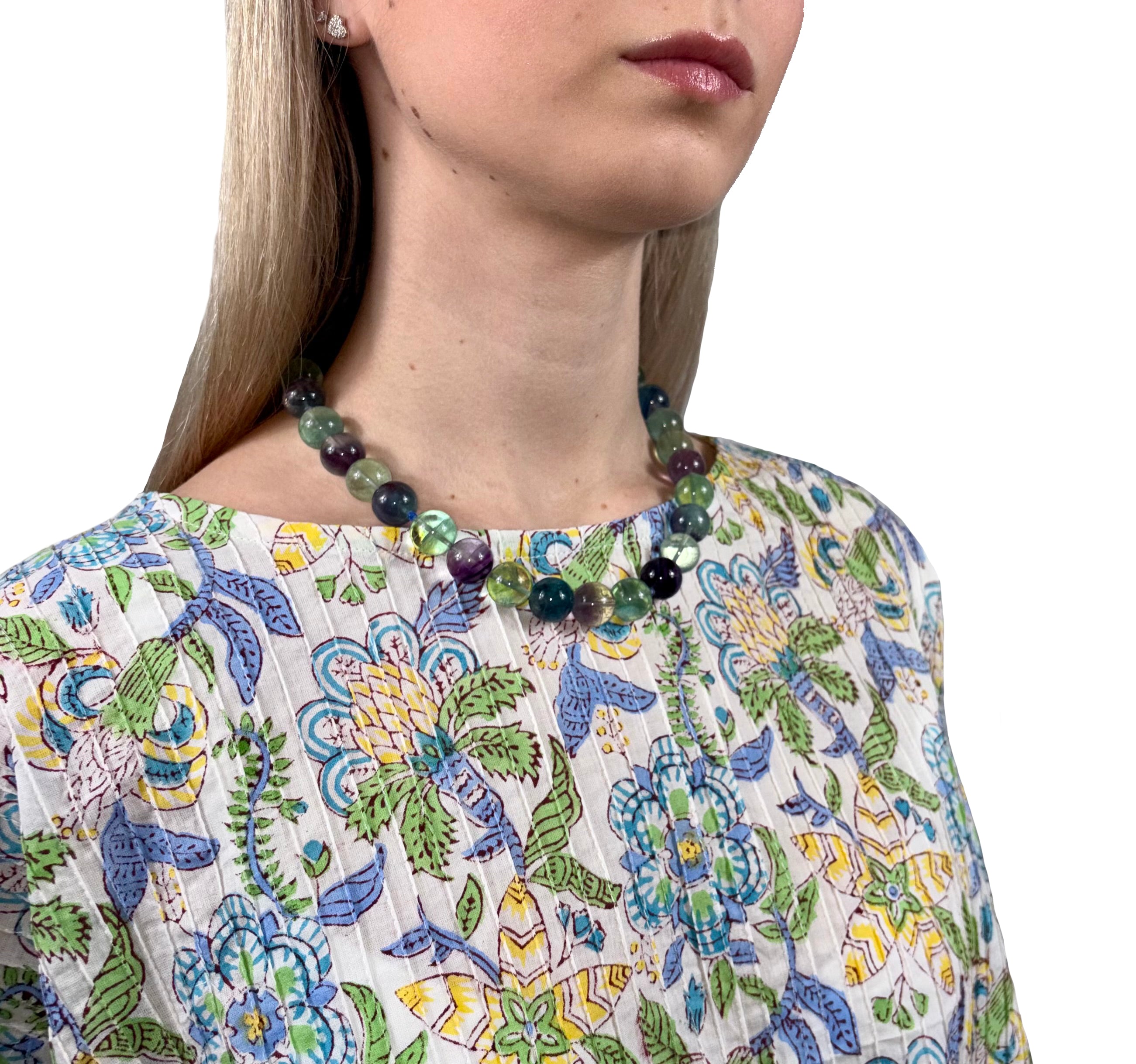 Collana in flourite